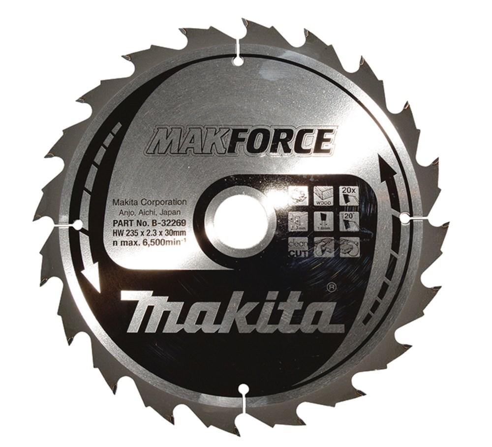 Makita Makforce rundsavklinge 235 x 30 mm 20T til træ