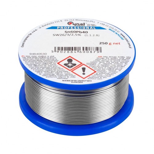 CYNEL Professional loddetin på spole 2,0 mm 250 g Sn60Pb40