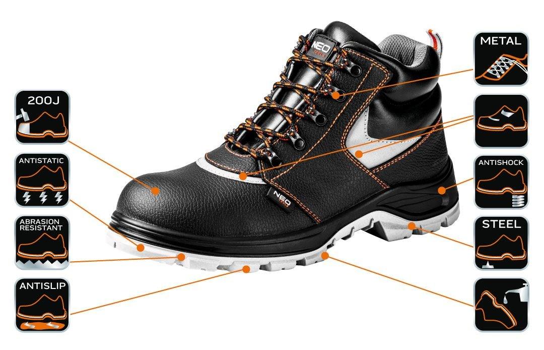NEO Tools 82-023 sikkerhedsstøvler S1P str. 42