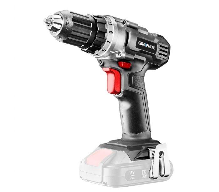 GRAPHITE Energy+ 18 V akku skruemaskine med nøglefri borepatron 1.250 RPM