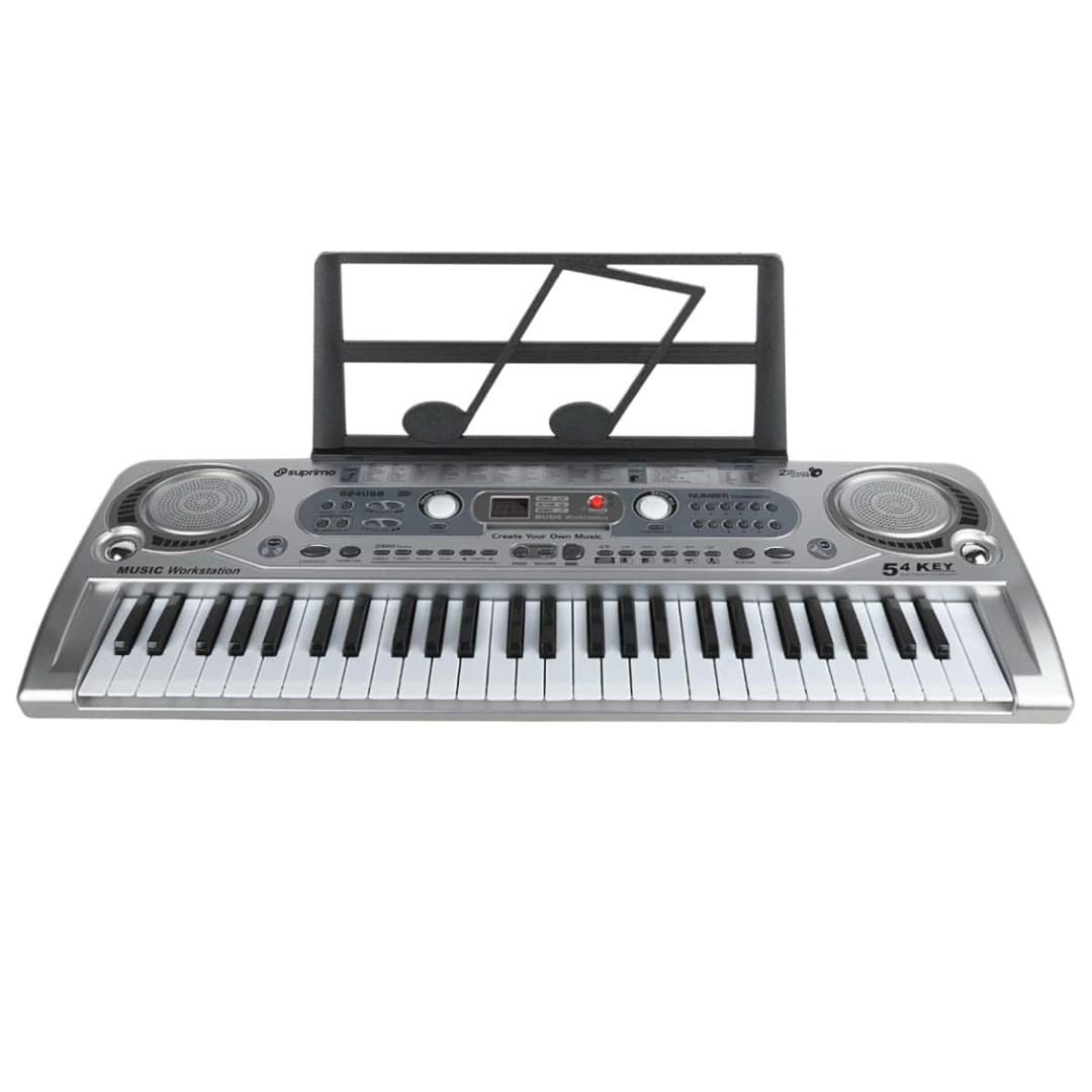 SUPRIMO 824 USB børnekeyboard med mikrofon og 54 tangenter