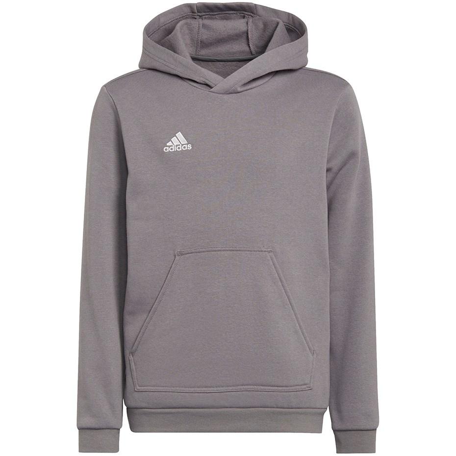 adidas Entrada 22 hoodie grå 128 cm