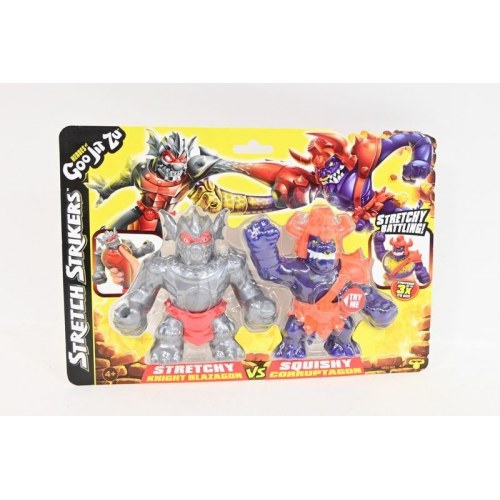 Heroes of Goo Jit Zu Stretch Strikers 2-pak figurer - Blazagon og Corruptagon
