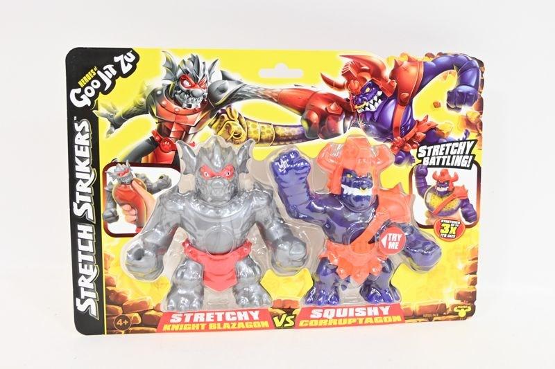 Heroes of Goo Jit Zu Stretch Strikers 2-pak figurer - Blazagon og Corruptagon