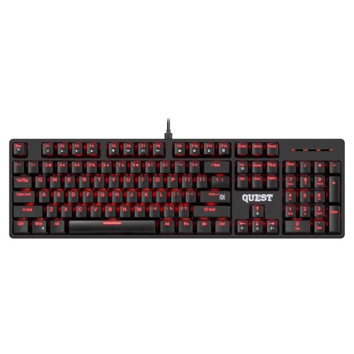 Defender Quest GK-596 RGB mekanisk gamingtastatur sort
