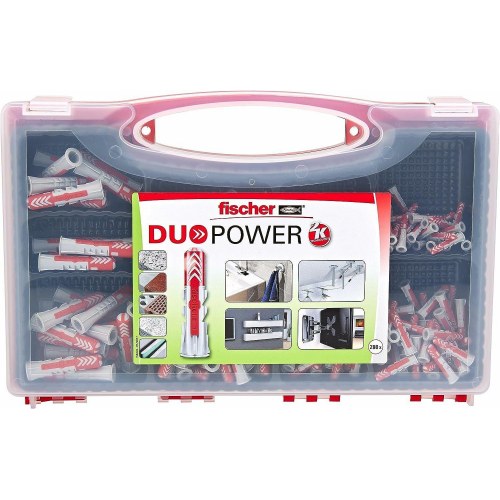 Fischer DuoPower skrueanker og vægplug sæt 280 dele