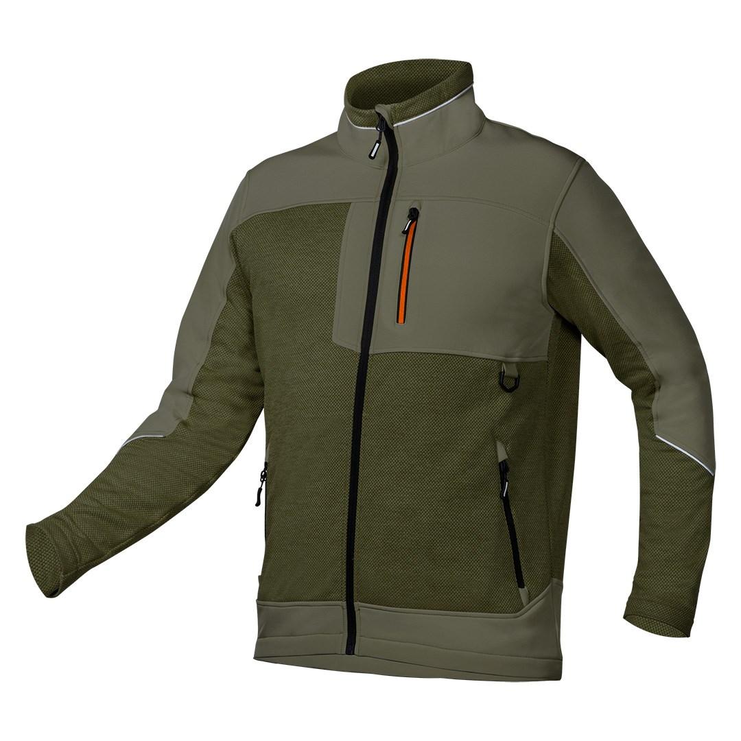 NEO TOOLS OUTDOOR softshell sweatshirt grøn str. XXXL