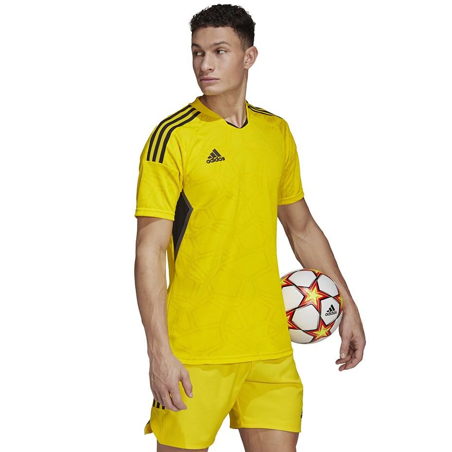 adidas Condivo 22 Match Day fodboldtrøje gul XL
