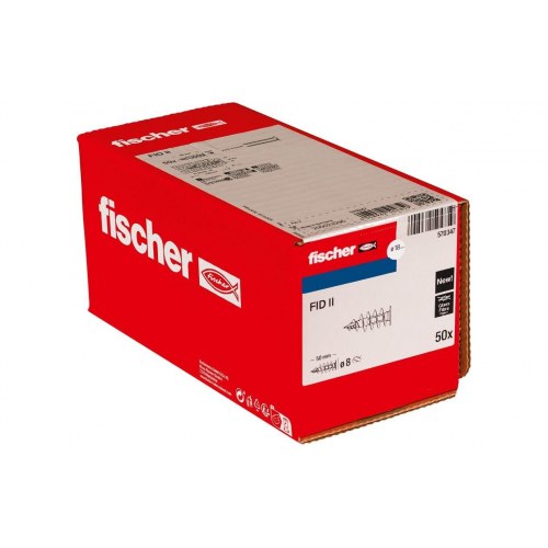 Fischer FID II gipsdybel 50 mm, 50 stk.