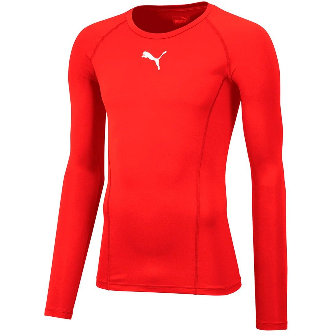Puma Liga baselayer langærmet træningstrøje rød M