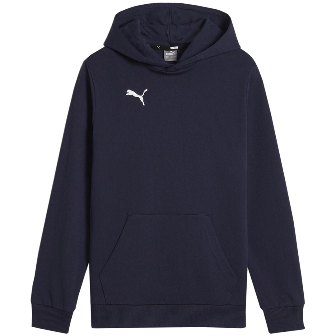 Puma teamGOAL Casuals hættetrøje navy 140 cm