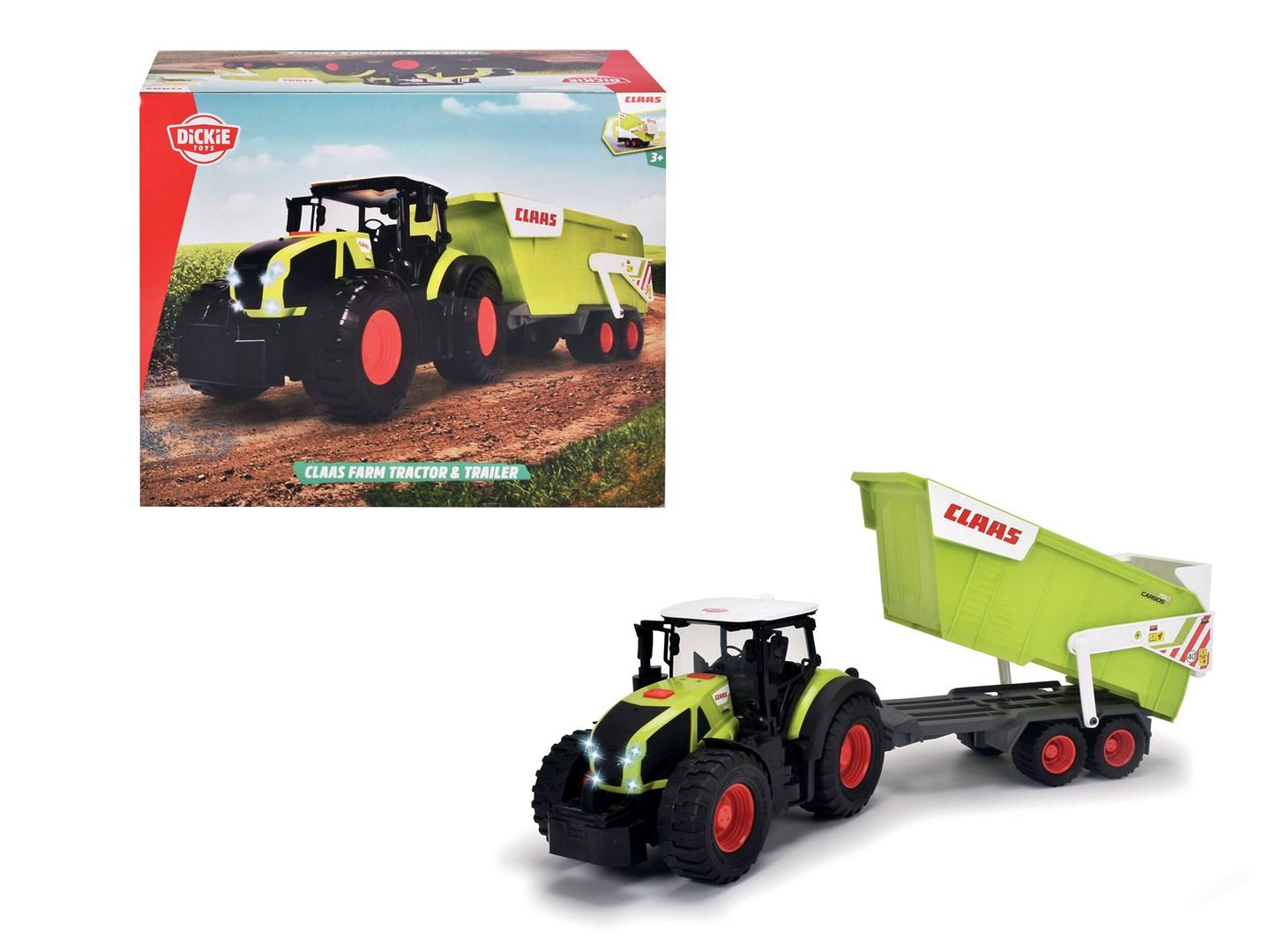 Dickie Toys CLAAS legetraktor med tiptrailer 64 cm