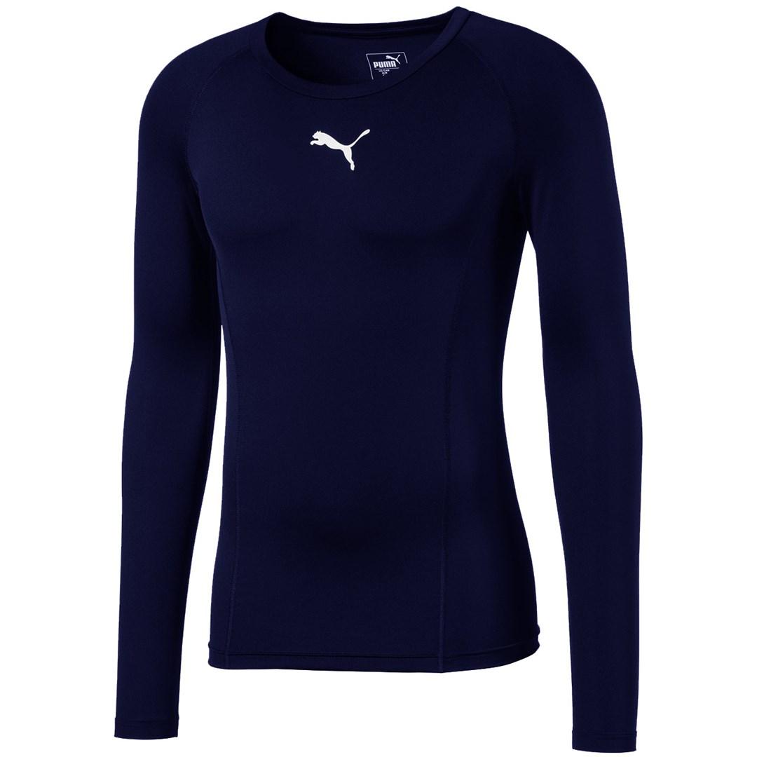 Puma LIGA Baselayer langærmet herre T-shirt - navy, str. M