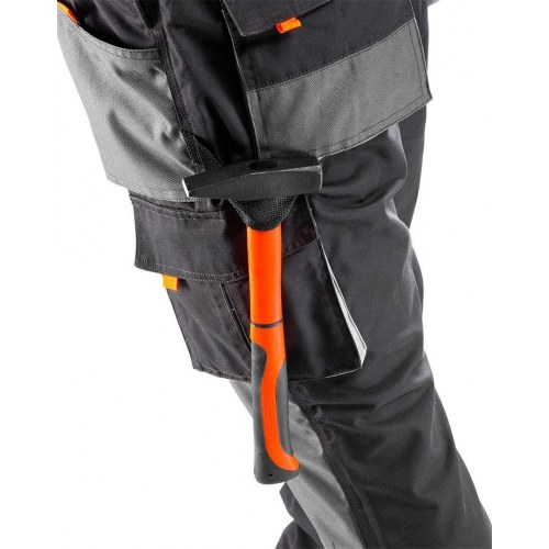 NEO Tools 81-240-S arbejdsbukser med seler grå str. S