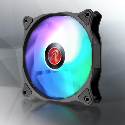 Raijintek EOS 12 RBW 120 mm kabinetventilator 2-pak sort/hvid