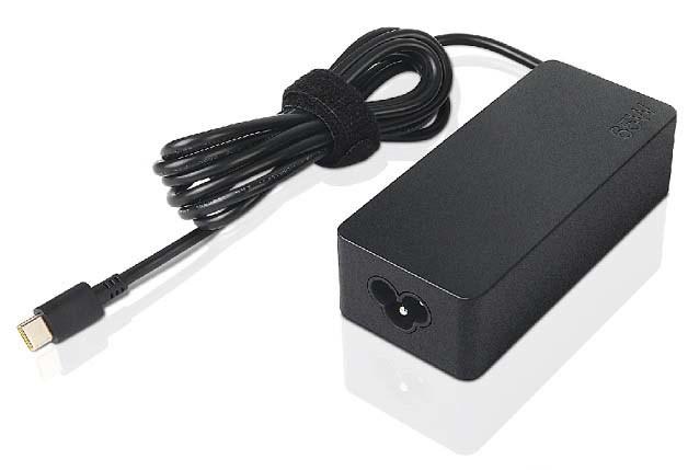 Lenovo 65 W strømadapter til laptop - sort