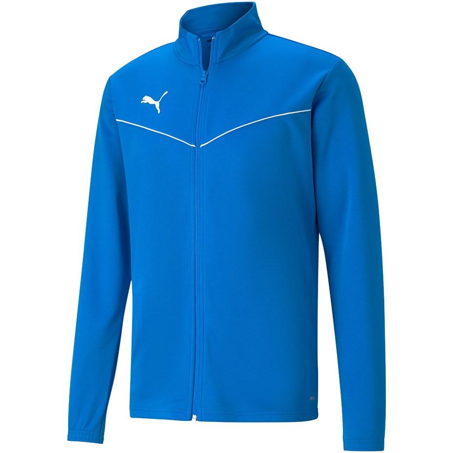 PUMA teamRISE træningsjakke i polyester - blå, str. S