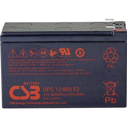 CSB Battery Battery 12V, 9Ah, AGM UPS12460F2 460