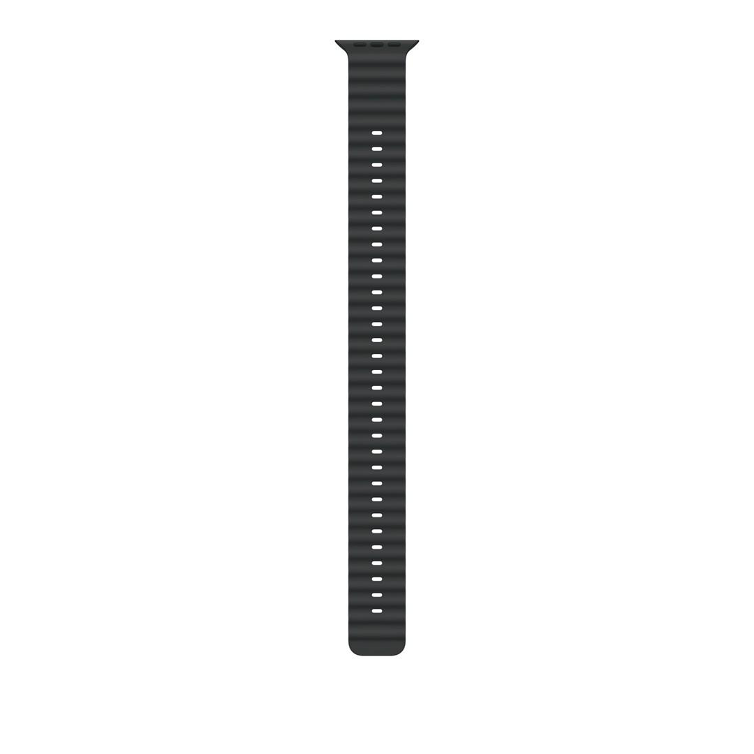 Apple 49 mm sort Ocean Band-forlænger med naturlig titaniumfinish