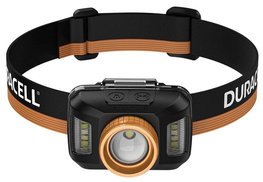 Duracell DH850R genopladelig pandelampe 850 lm - sort/orange