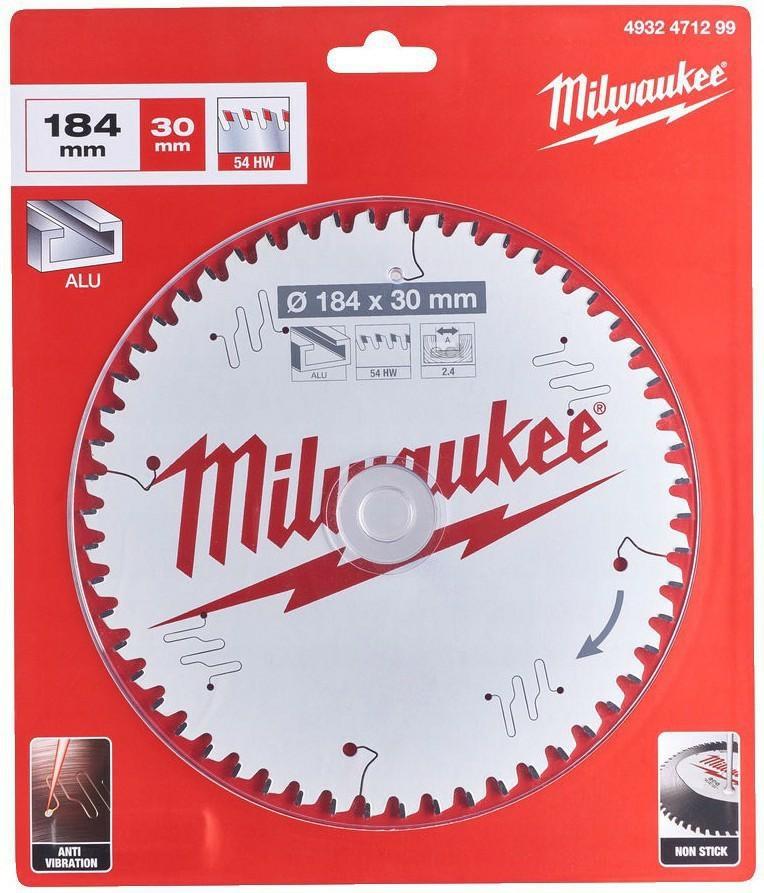 Milwaukee rundsavklinge til aluminium 184 x 30 mm 54T
