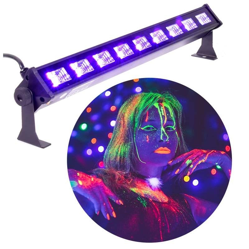 LIGHT4ME LIGHT4ME UV LED-bar 9 + hvid LED-skinne 9x3W ultraviolet + hvid