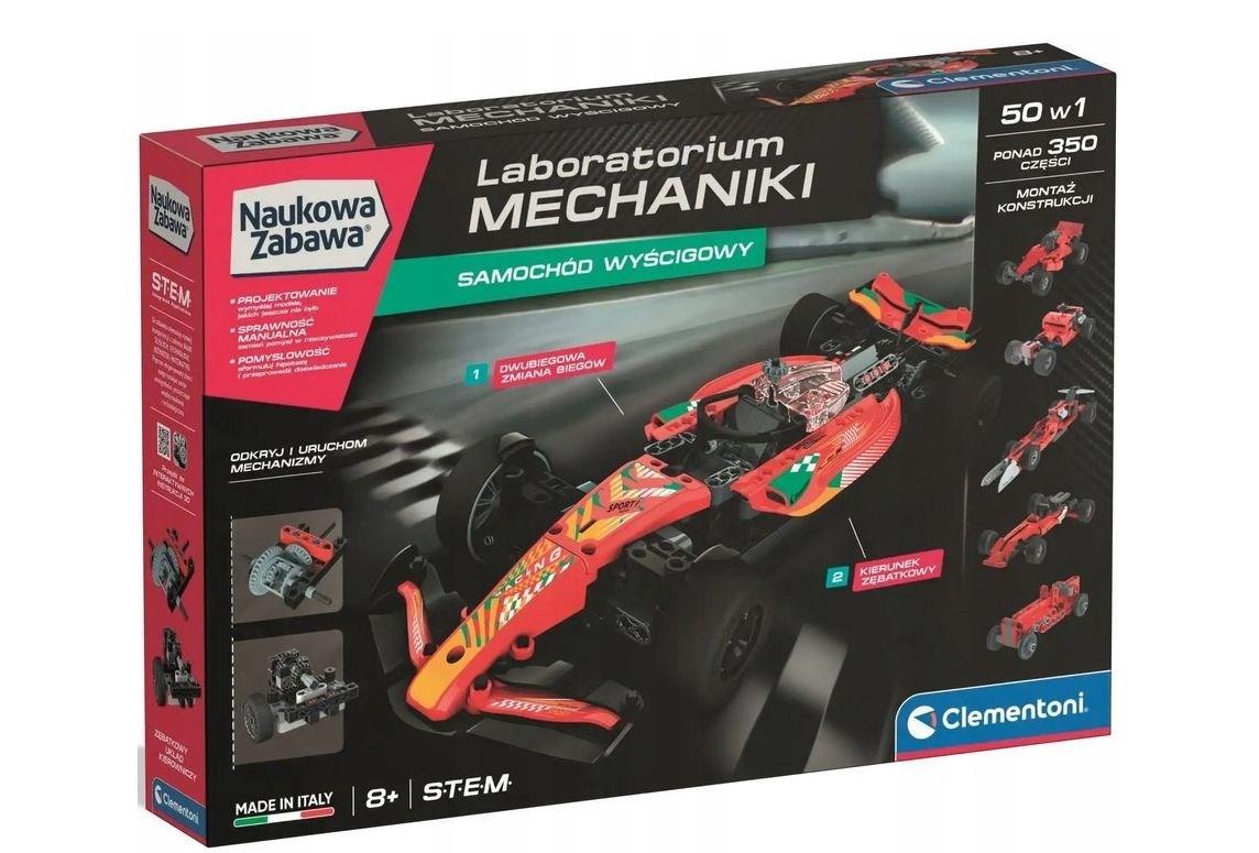 Clementoni Scientific Fun Mekaniklaboratorium racerbil byggesæt 50-i-1