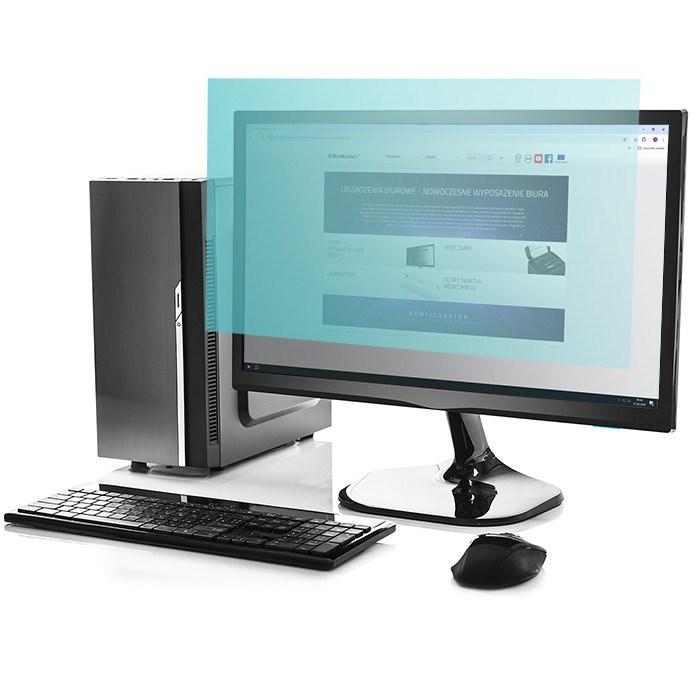 Qoltec 51049 anti-blålys skærmfilter 27" 16:9 med antirefleks