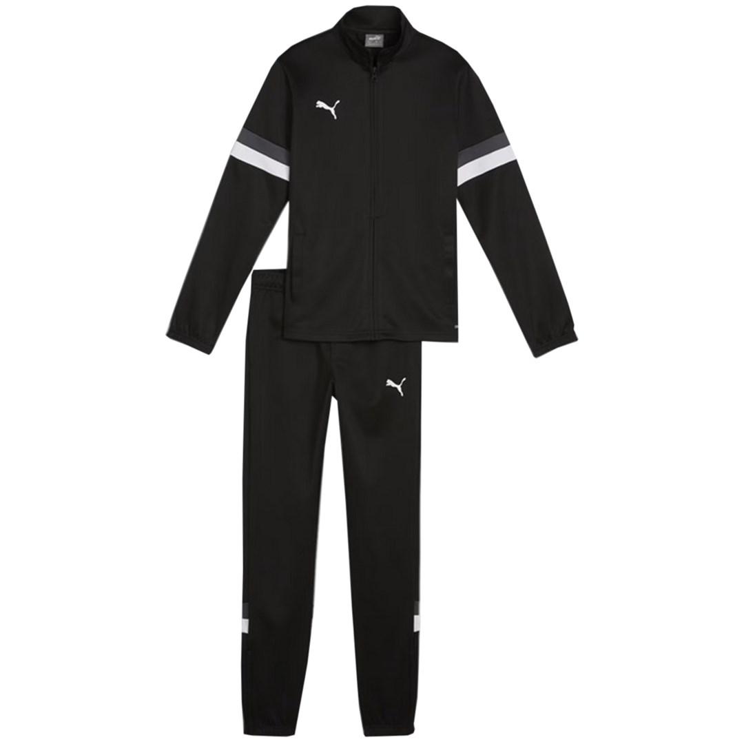 PUMA teamRISE børne træningsdragt sort 116 cm