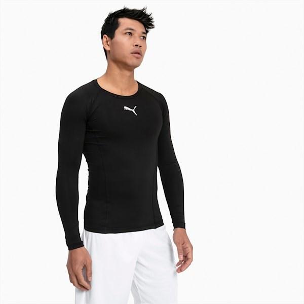 PUMA 655920 sports trøje med lange ærmer herre str. L - sort