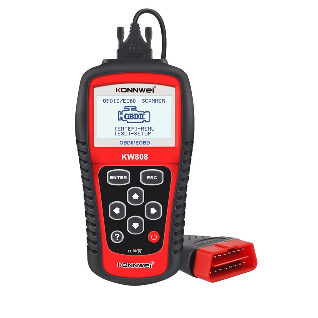 Miernik Diagnostinis matuoklis, OBD2 skaitytuvas Konnwei KW808