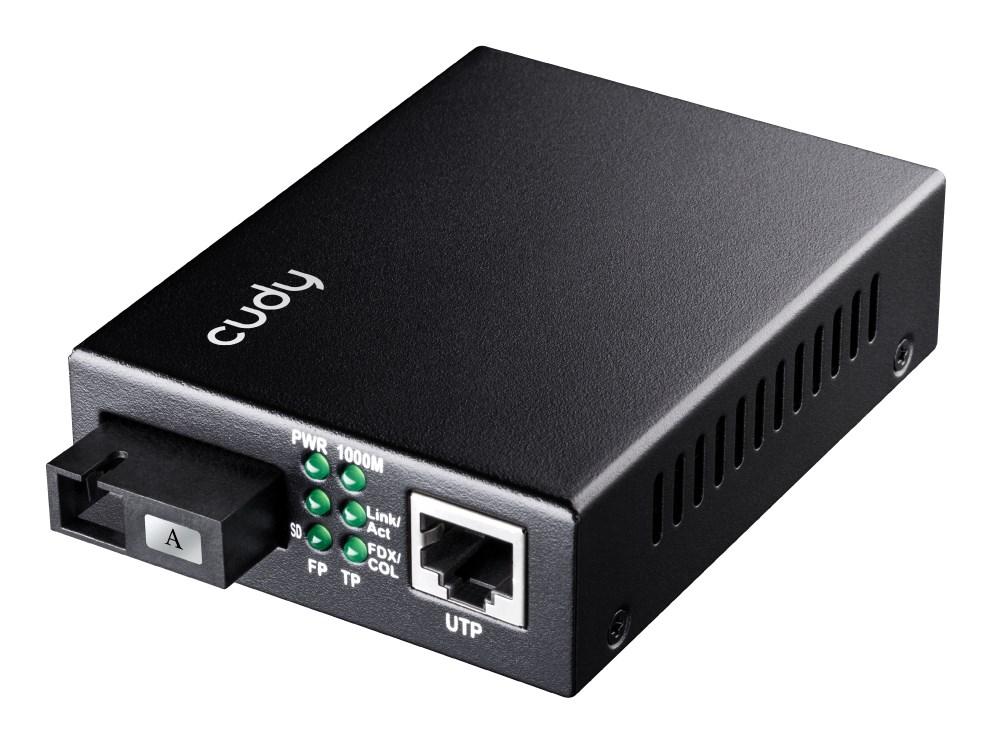 Cudy MC100GSB-40A mediekonverter 1000 Mbit/s SC til RJ45 - sort