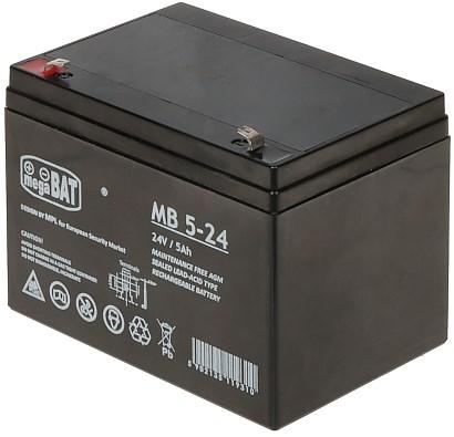 megaBAT MB 5-24 24 V 5 Ah AGM-batteri