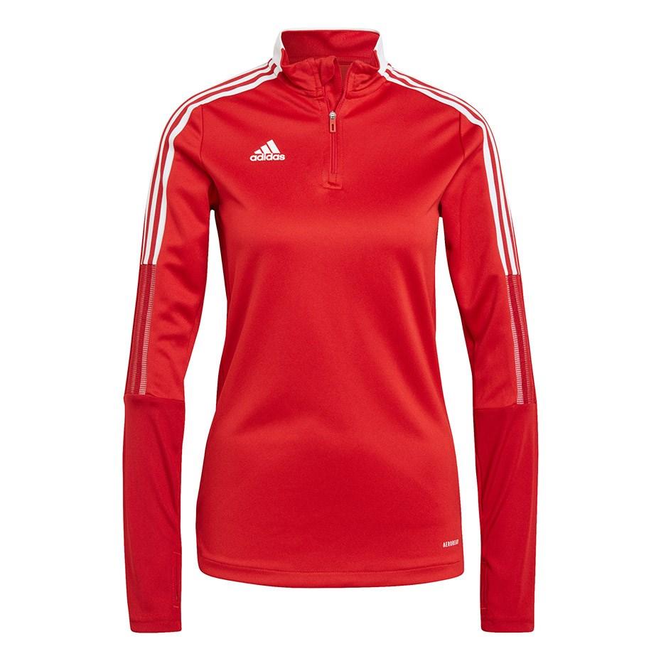 adidas Tiro 21 træningstrøje med lynlås rød XS