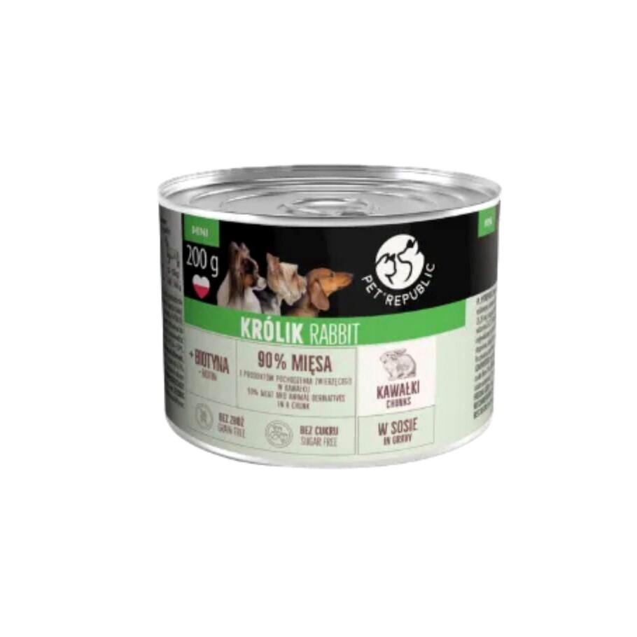 PetRepublic hundefoder med kanin i sovs 10 x 200 g