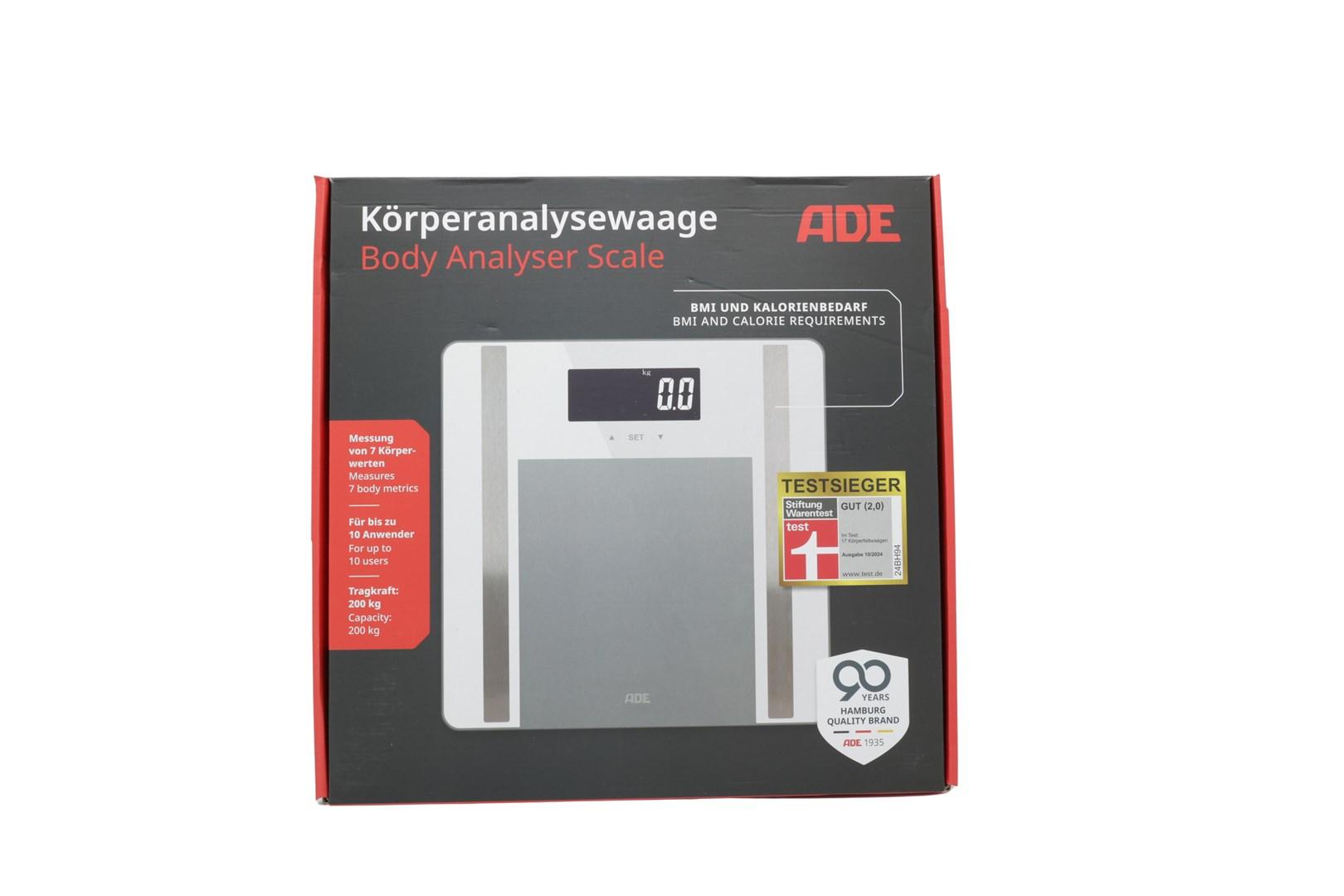 ADE Ines digital kropsanalysevægt 200 kg hvid