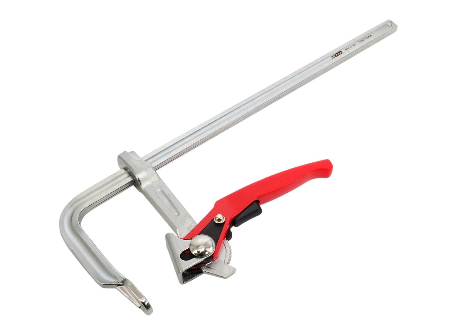 AWTOOLS F-tvinge med skralde 120 x 500 mm
