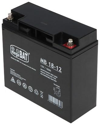 12 V 18 Ah akkumulator batteri VRLA
