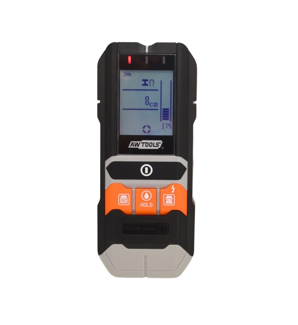 AWTOOLS 4-i-1 ledningsdetektor, profildetektor og fugtmåler