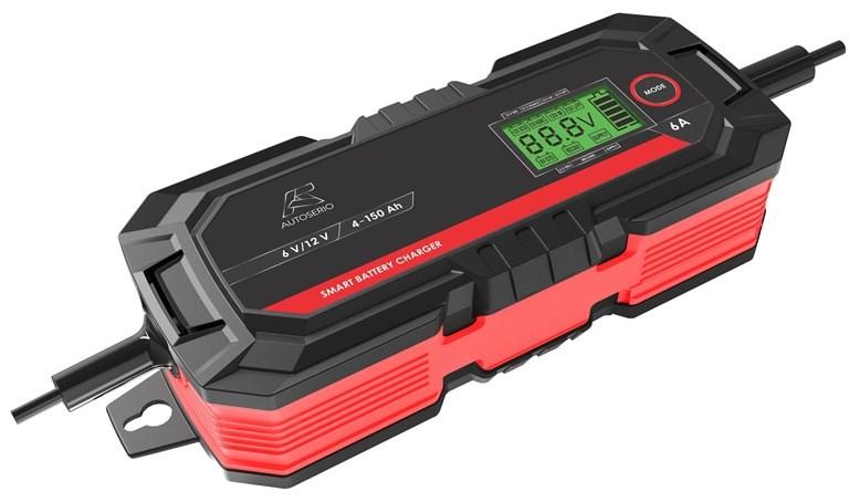 Batterioplader 6 A 6 V/12 V til 4-150 Ah batterier