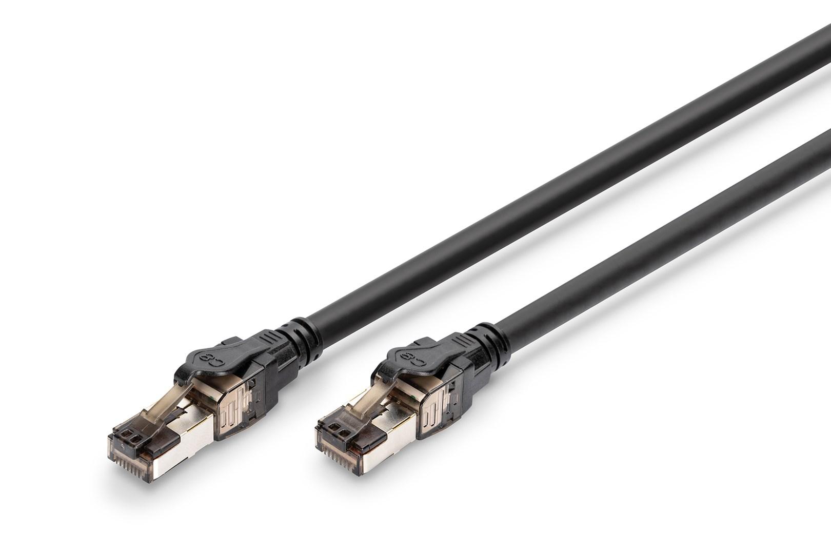 DIGITUS CAT 8.1 S/FTP patchkabel 5,00 m sort