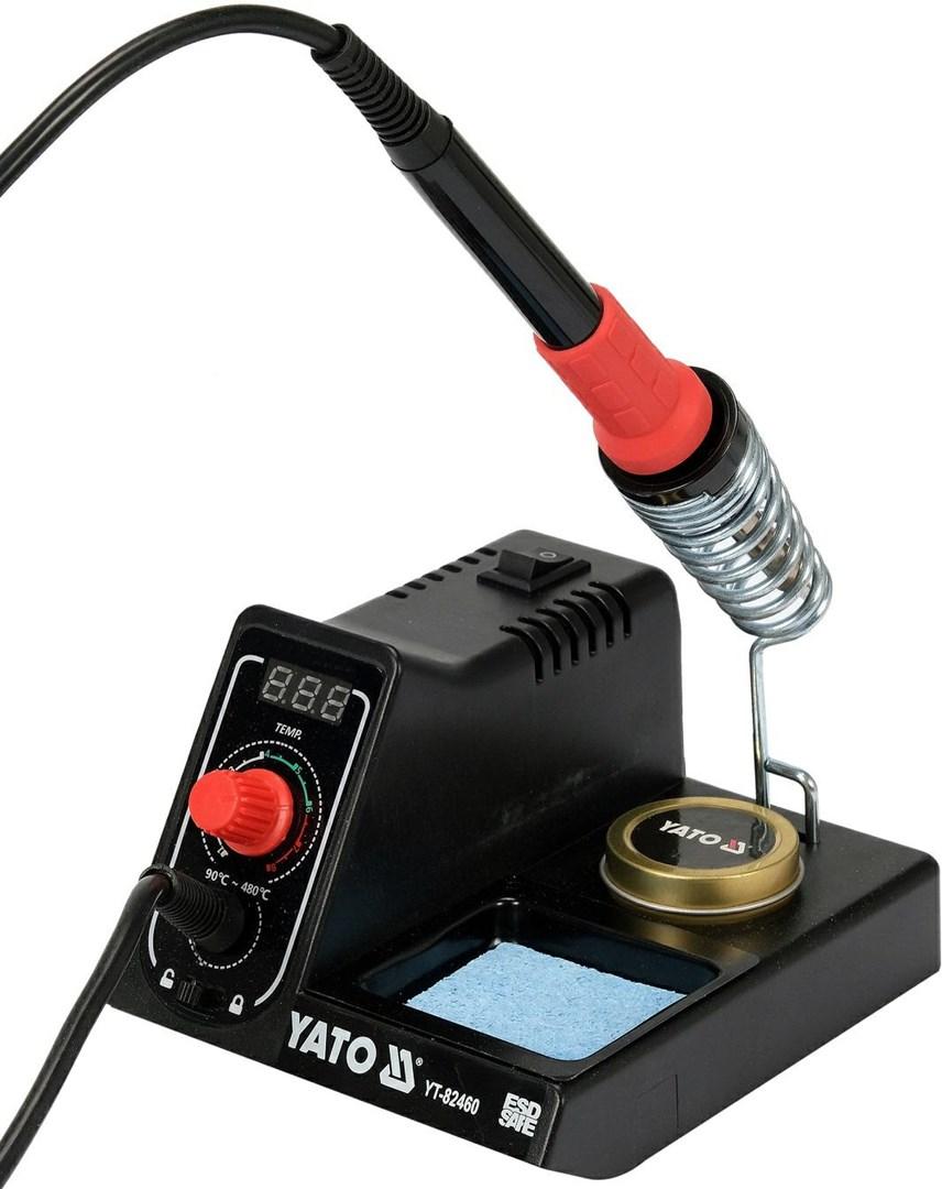 YATO YT-82460 loddekolbestation med LCD og 900M loddespids 60 W