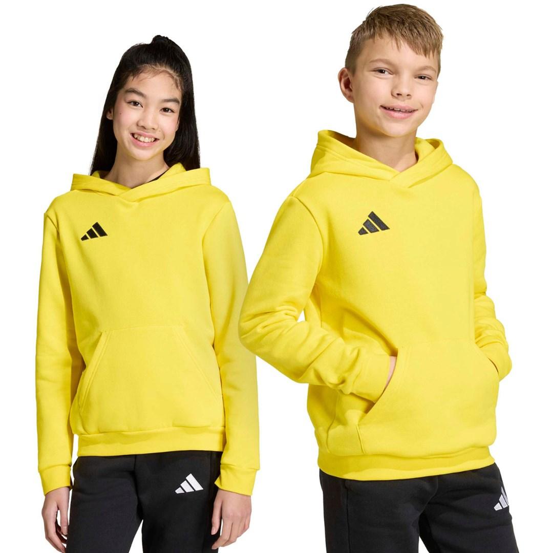 adidas Entrada 26 hættetrøje til børn gul 140 cm