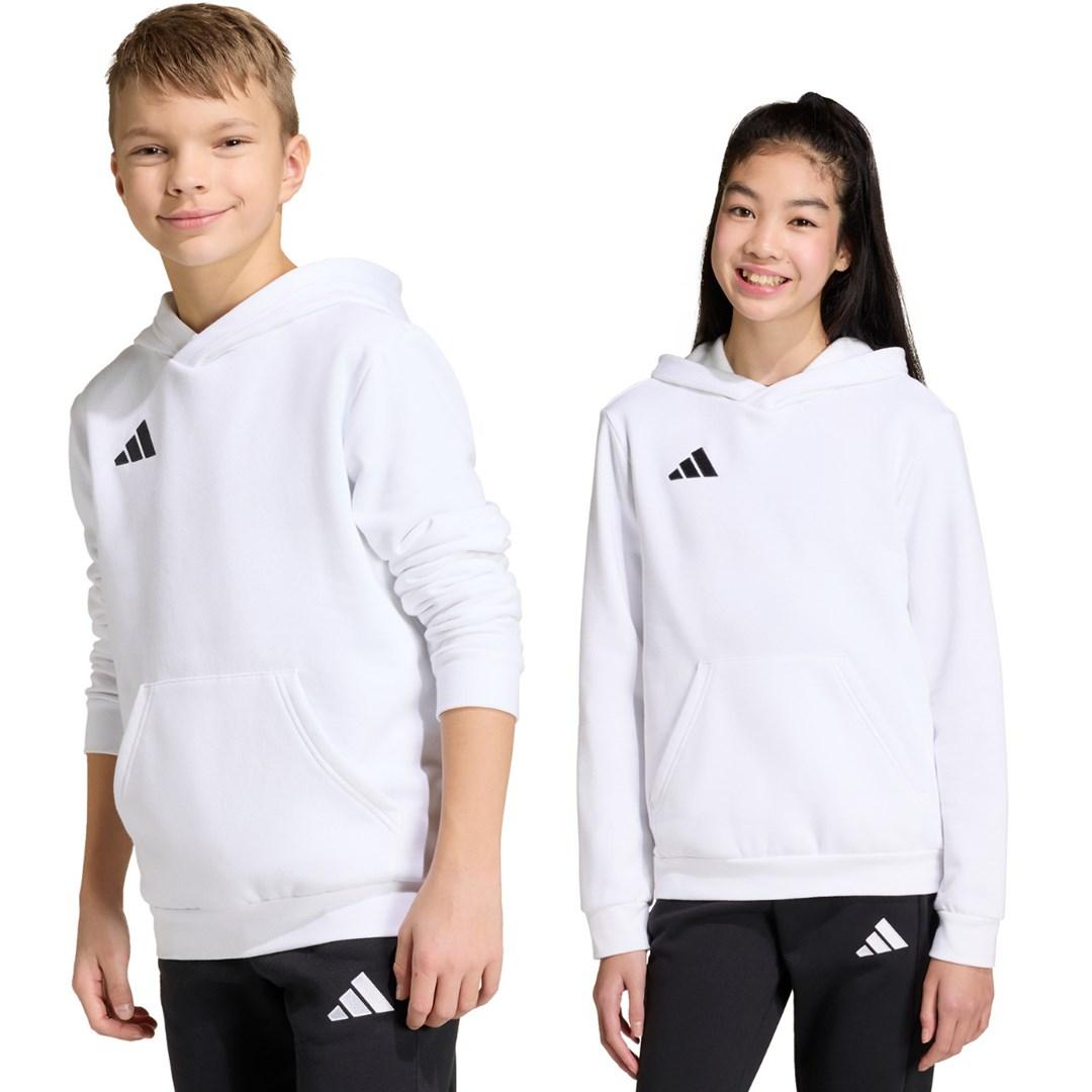 adidas Entrada 26 hættetrøje til børn hvid 140 cm