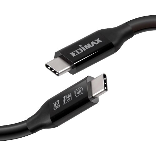 EDIMAX UC4 Thunderbolt 3 USB-C kabel 1 m 40 Gbit/s sort