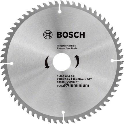 Bosch rundsavsklinge 210 x 30 mm 64T til aluminium