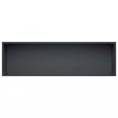 Blomsterkrukke til have i antracit 100 x 30 x 30 cm - koldvalset stål