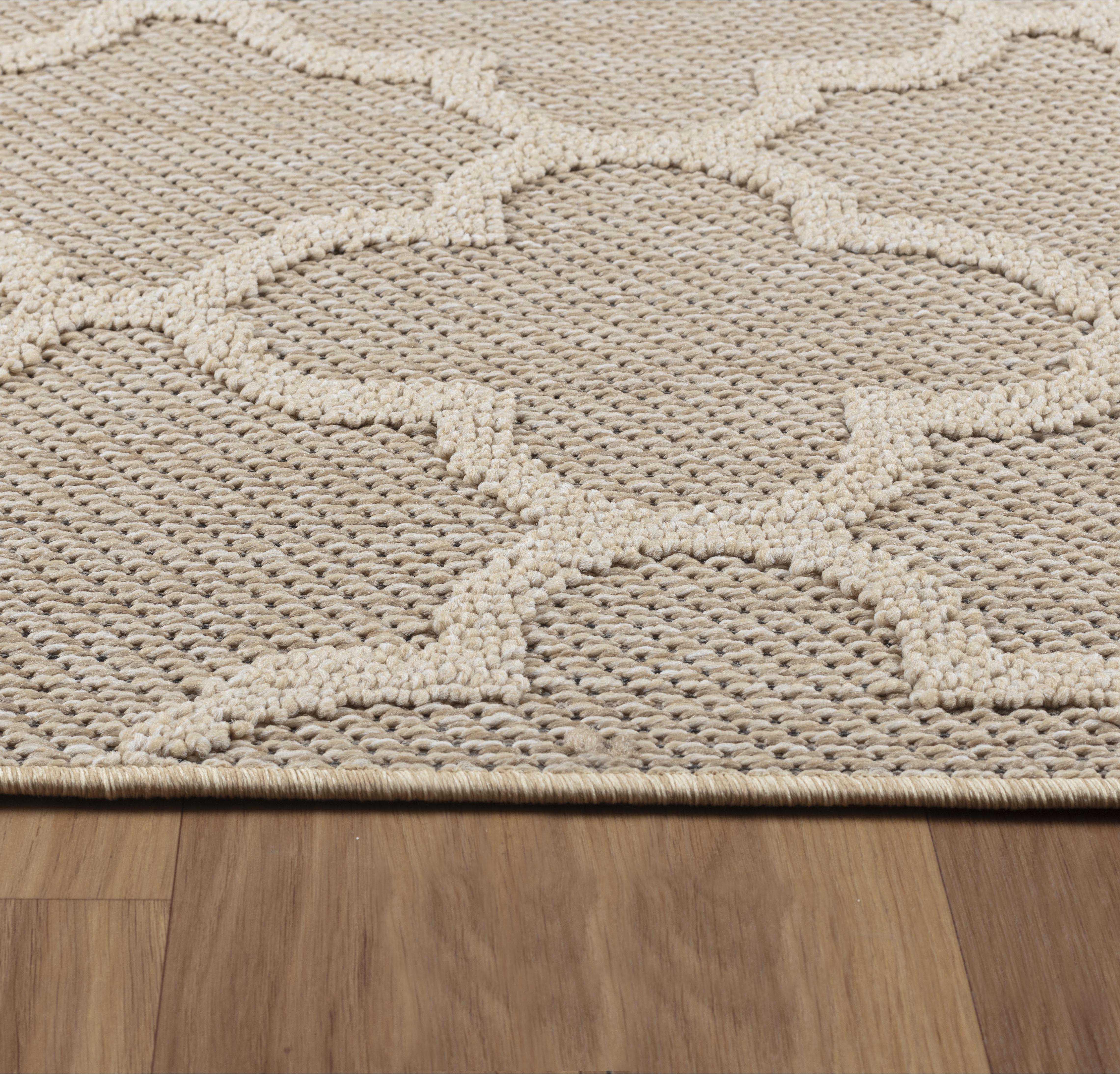 Patara Udendørs Tæppeløber Skandinavisk - Beige - 80x250 (Løber)