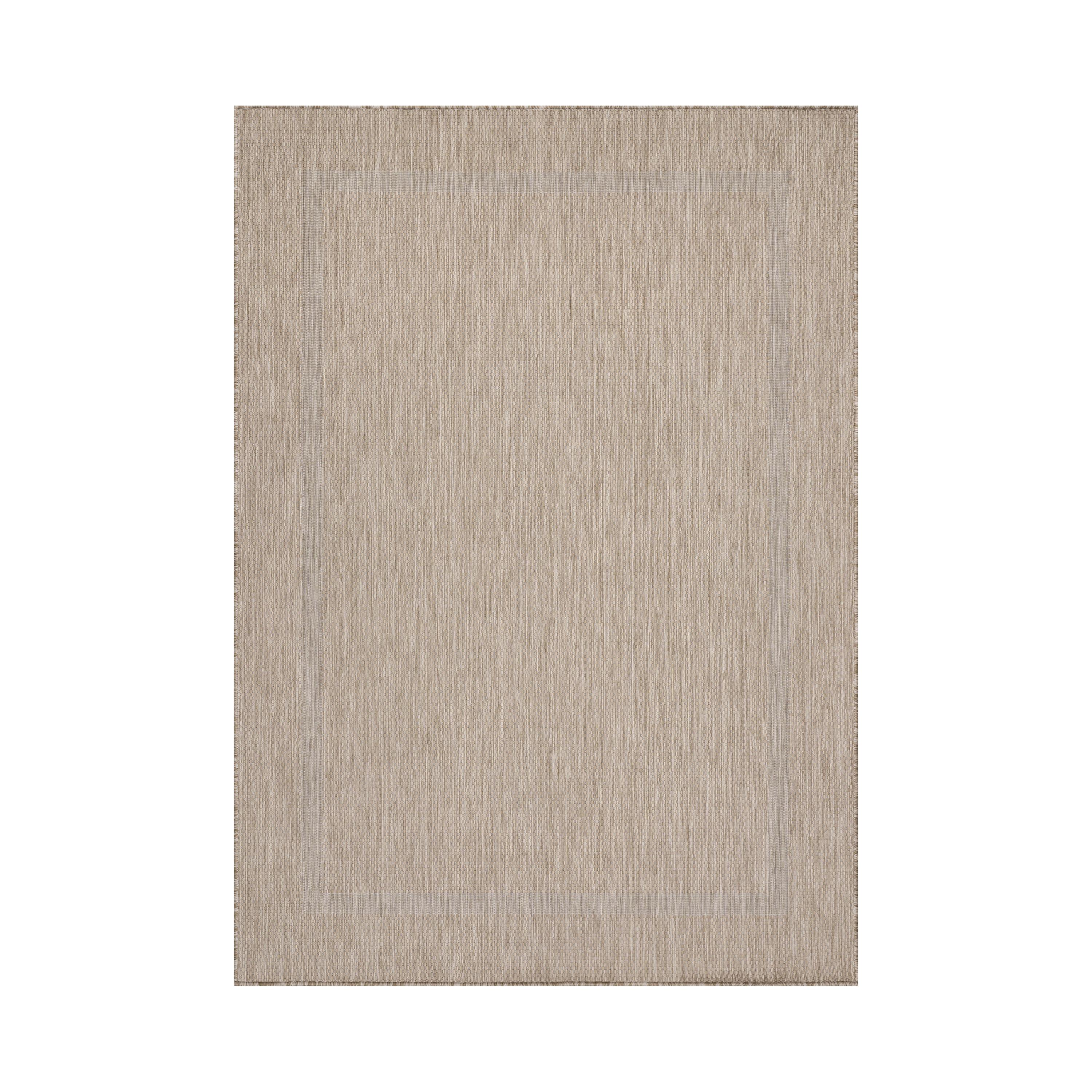 RELAX Unicolor beige udendørs tæppe 120 x 170 cm rektangel - 160 x 230 cm