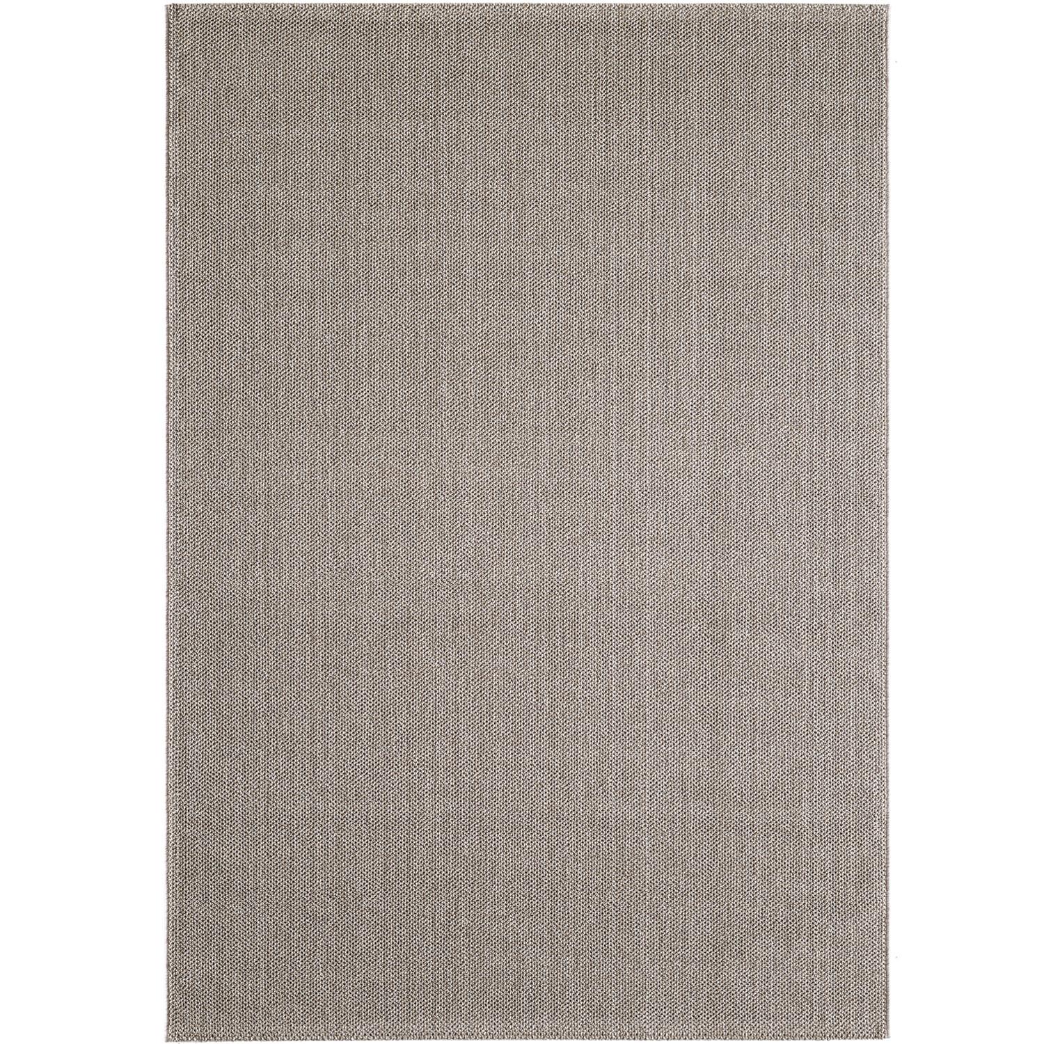 LOOM Unicolor brun rektangulært kortluvet tæppe - 140 x 200 cm